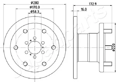 DISCO DE FRENO EJE DELANTERO