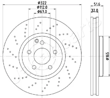 DISCO DE FRENO EJE DELANTERO