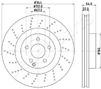 DISCO DE FRENO EJE DELANTERO