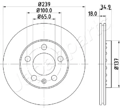 DISCO DE FRENO EJE DELANTERO