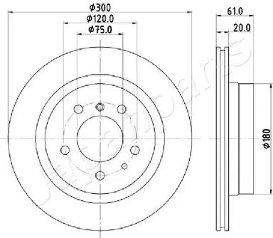 DISCO DE FRENO EJE DELANTERO