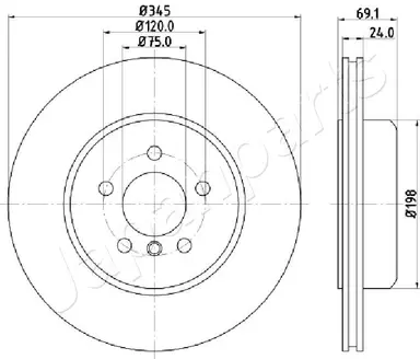 DISCO DE FRENO EJE DELANTERO