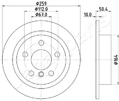 DISCO DE FRENO EJE DELANTERO