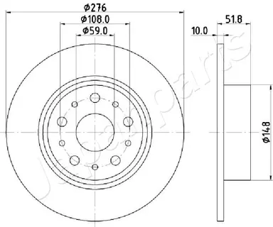 DISCO DE FRENO EJE DELANTERO