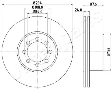 DISCO DE FRENO EJE DELANTERO