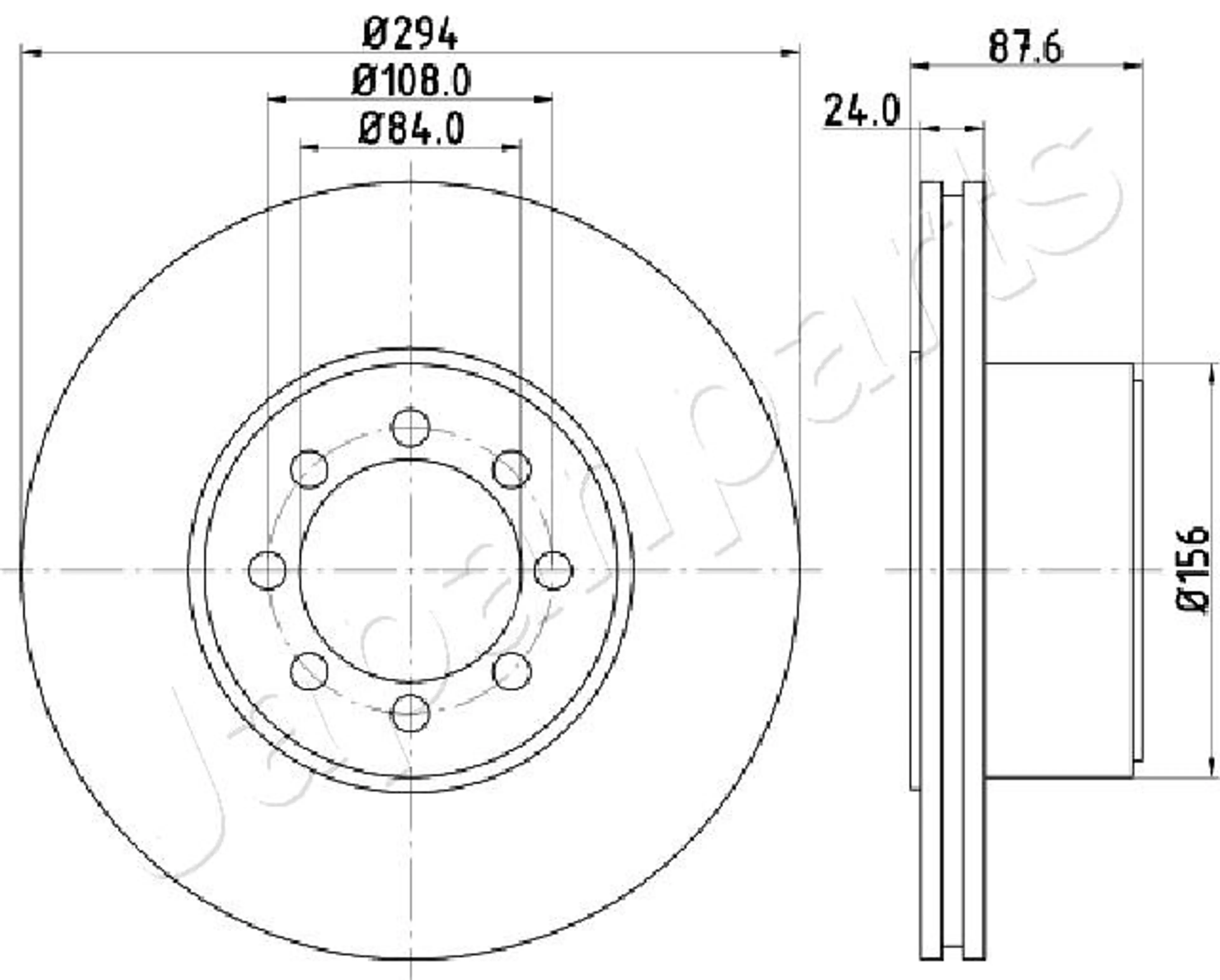 DISCO DE FRENO EJE DELANTERO