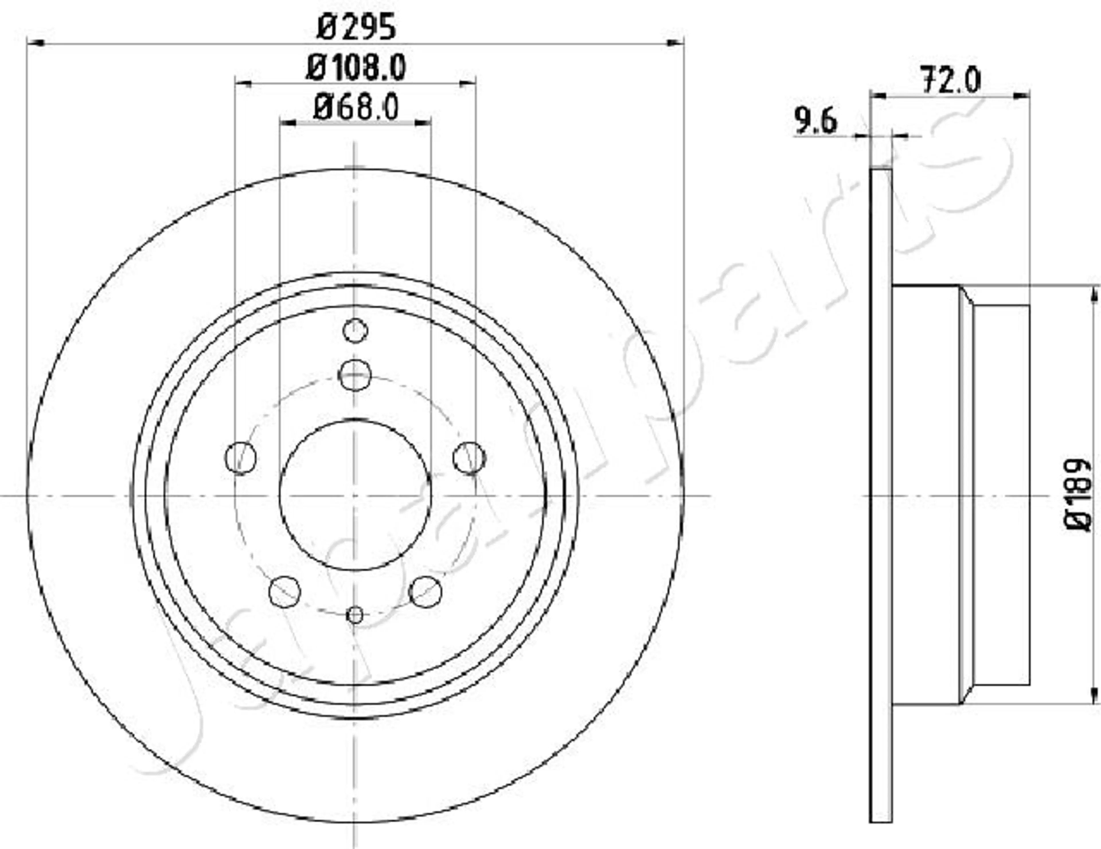 DISCO DE FRENO EJE DELANTERO