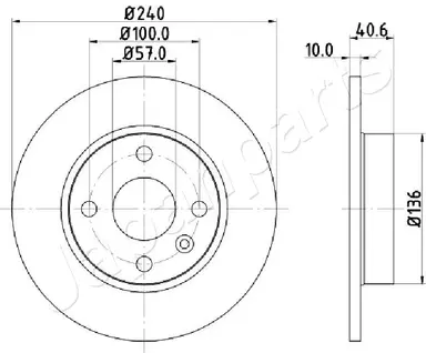 DISCO DE FRENO EJE DELANTERO
