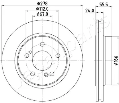 DISCO DE FRENO EJE DELANTERO