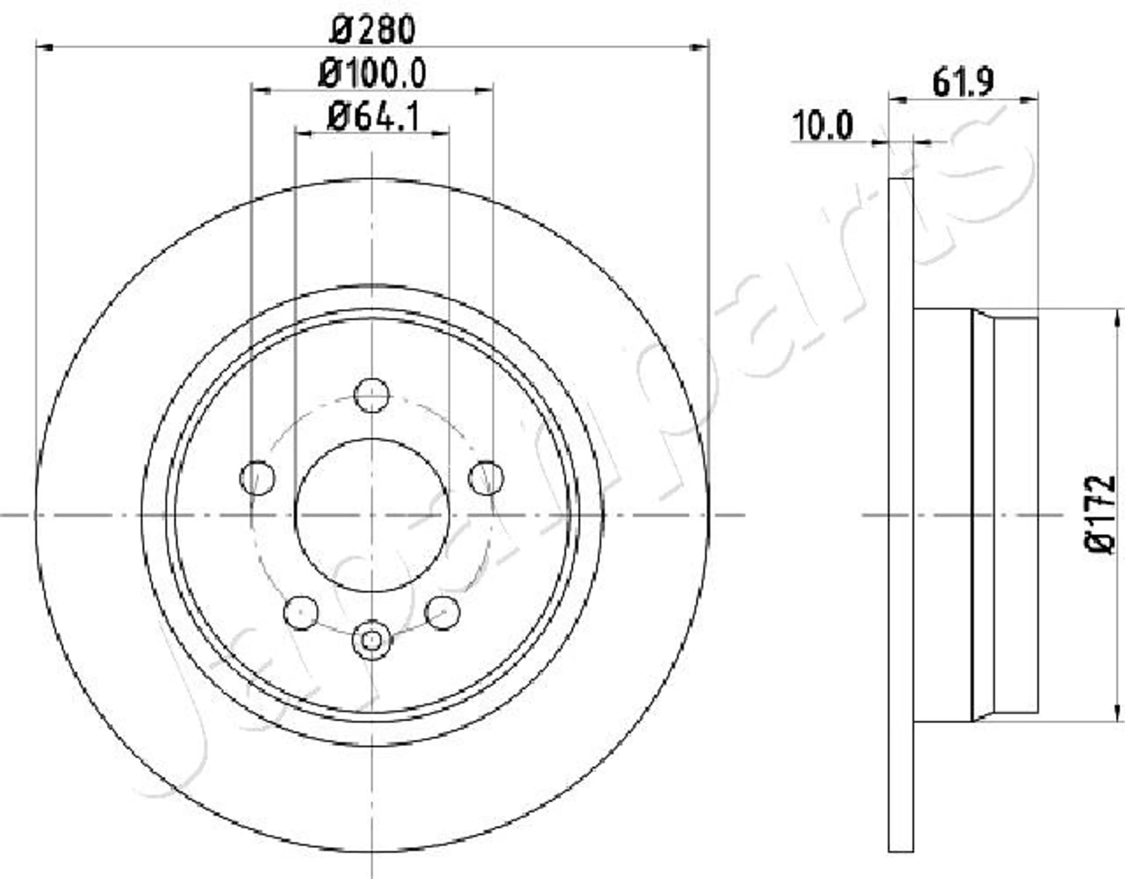 DISCO DE FRENO EJE DELANTERO