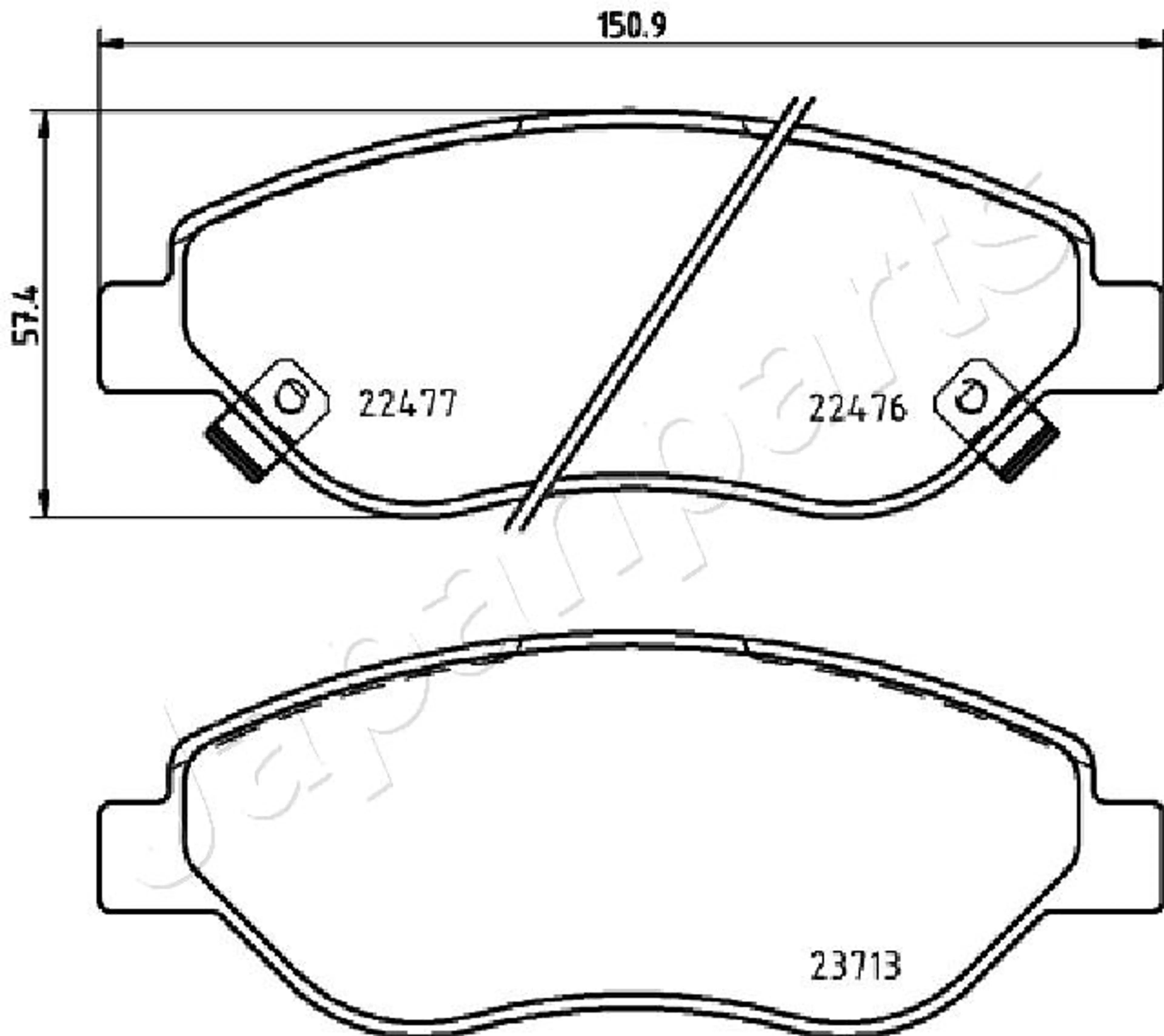PASTILLA FRENO (PA0213 CON SENSOR)