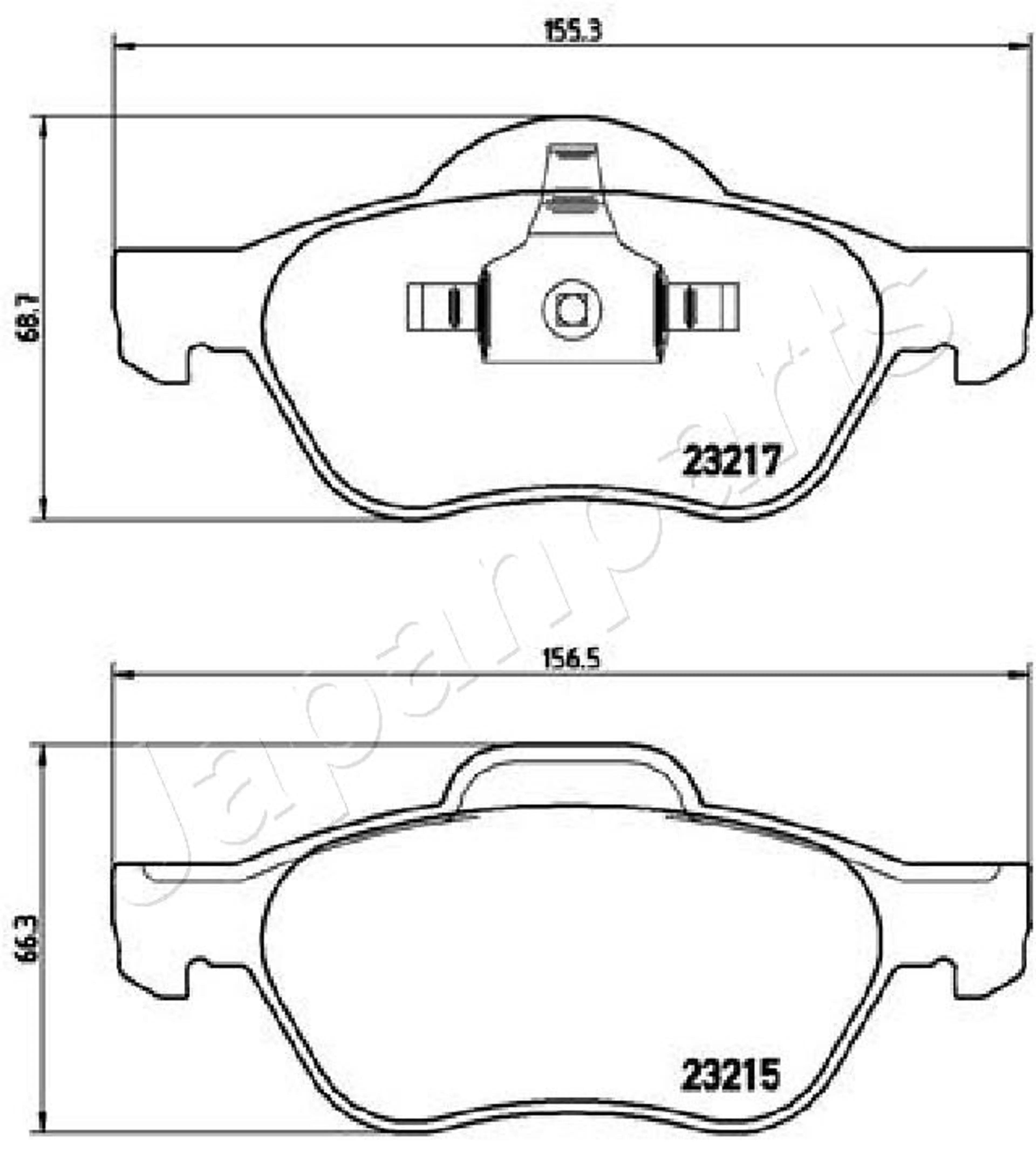 PASTILLA FRENO PA0709AF