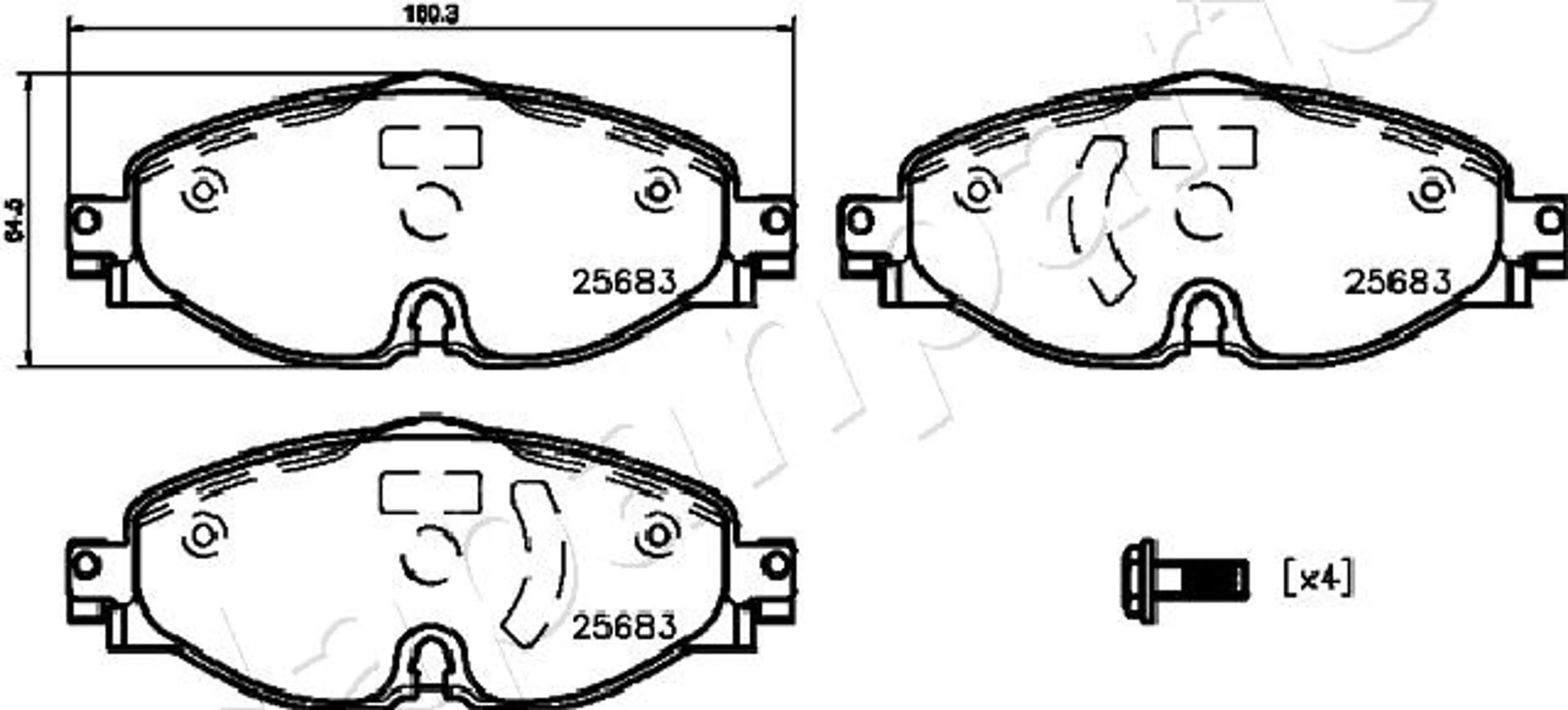PASTILLA FRENO  (PA0907AF CON SENS)
