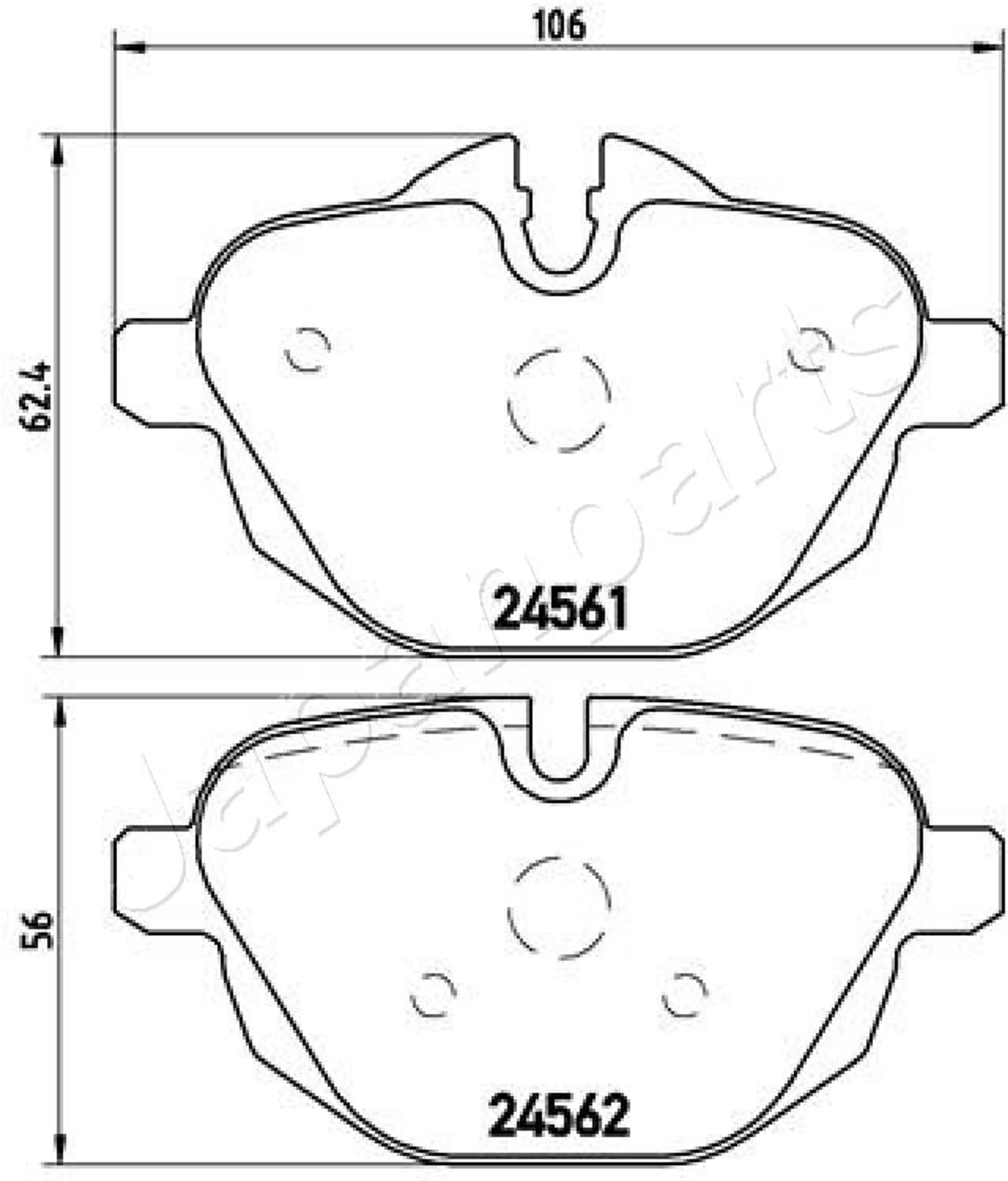 JGO PASTILLAS DE FRENO TRAS